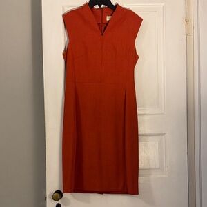 MM Lafleur Terracotta Sleeveless Midi Dress